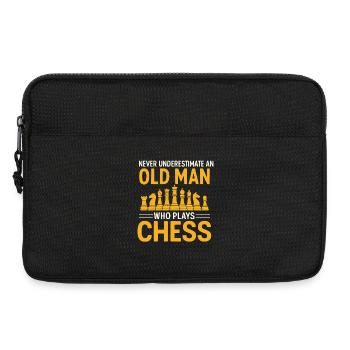 Funny Chess Odds Old Man Chess - Laptop bag 13" - black - Front