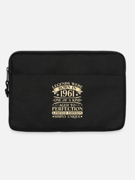 65. Geburtstag Vintage 1961 Jahrgang - Laptoptasche 13" - Schwarz