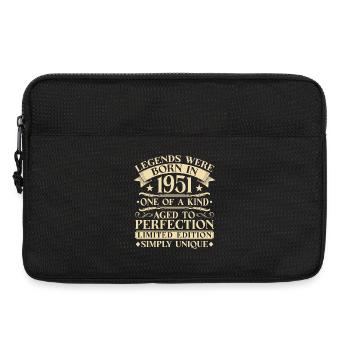 75th Birthday Vintage 1951 Vintage - Laptop bag 13" - black - Front