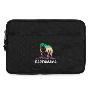 Werdende Mutter BÄRENMAMA Bald Mama Lustiges - Laptoptasche 13" - Schwarz - Vorne