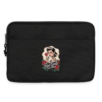 Les mauvaises filles ont meilleur goût Style de tatouage - Sacoche pour ordinateur portable 13 pouces - noir - Devant