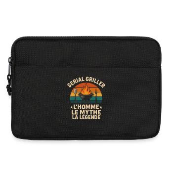 Serial Griller The Man The Myth The Legend BBQ - Laptop bag 13" - black - Front