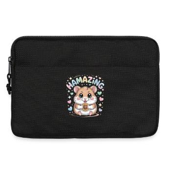 Hamazing Kawaii Hamster Samen Herzen - Laptoptasche 13" - Schwarz - Vorne