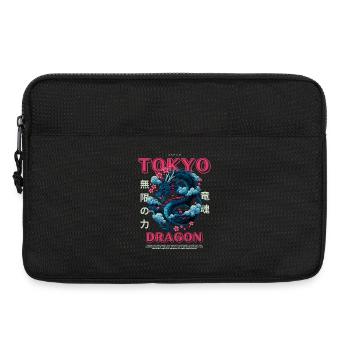 Japanischer Drache - Asiatisches Tokyo Motiv - Laptoptasche 13" - Schwarz - Vorne