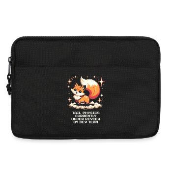 Tail physics are being tested | Fox, Dev Team - Laptop bag 13" - black - Front