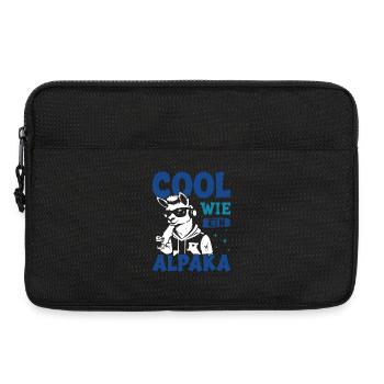 Éventail d’alpaga COOL COMME UN LAMA D’ALPAGA Drôle - Sacoche pour ordinateur portable 13 pouces - noir - Devant