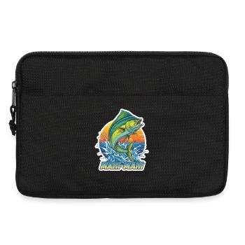 Mahi Mahi Sprung am Sonnenuntergang - Laptoptasche 13" - Schwarz - Vorne