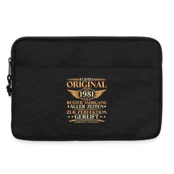 45ème Anniversaire Vintage Original 1981 Vintage - Sacoche pour ordinateur portable 13 pouces - noir - Devant