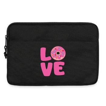 Donut Love Rose Pop Art - Laptoptasche 13" - Schwarz - Vorne