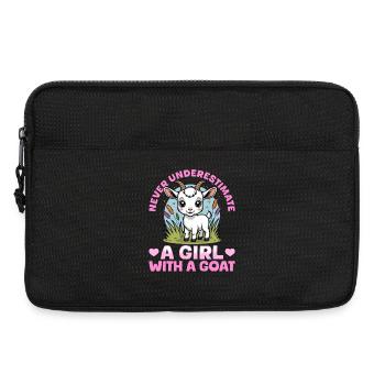 Funny Farm Animal Goat - Laptoptasche 13" - Schwarz - Vorne