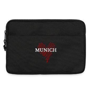 J’adore Munich, souvenir Munich - Sacoche pour ordinateur portable 13 pouces - noir - Devant