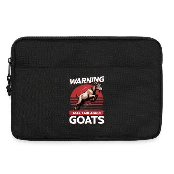 Funny Farm Animal Goat - Laptop bag 13" - black - Front