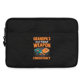 Grandpa Secret Pickleball Racket Tennis Sports - Laptop bag 13" - black - Front
