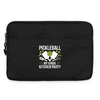 Pickleball My Kinda Kitchen Party - Laptop bag 13" - black - Front