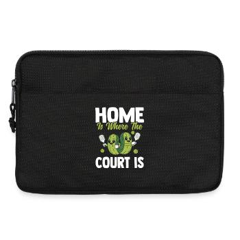Home Is Where The Court Is Pickleball - Laptoptasche 13" - Schwarz - Vorne