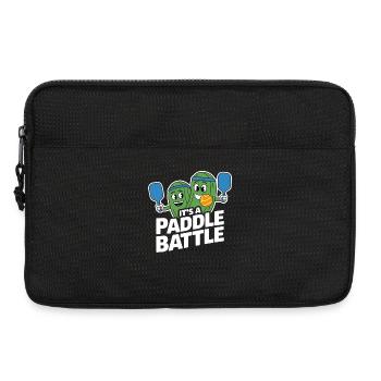 Paddleball Pickleball Geschenk Paddle Battle - Laptoptasche 13" - Schwarz - Vorne