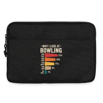 Bowling - Sacoche pour ordinateur portable 13 pouces - noir - Devant