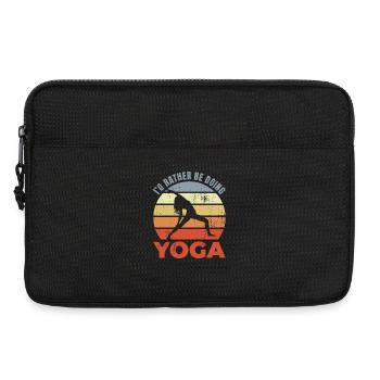 Je préfère faire du yoga - Sacoche pour ordinateur portable 13 pouces - noir - Devant