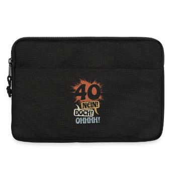 40 - Nein! Doch! Ohhh! Geburtstag Geschenk - Laptoptasche 13" - Schwarz - Vorne