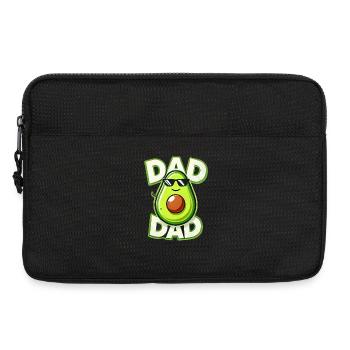 Avocado Papa mit Sonnenbrille, Väter - Laptoptasche 13" - Schwarz - Vorne