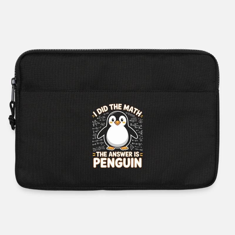 I Did The Math The Answer Is Penguin - Laptoptasche 13" - Schwarz