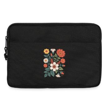 Botanique Diversité Fleur Jardin Prairie Nature - Sacoche pour ordinateur portable 13 pouces - noir - Devant