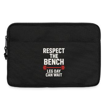 Funny Bench Press Meme Spot Me Bro Powerlifting - Laptop bag 13" - black - Front