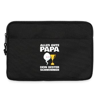 Tout le meilleur papa vous souhaite votre meilleur nageur - Sacoche pour ordinateur portable 13 pouces - noir - Devant