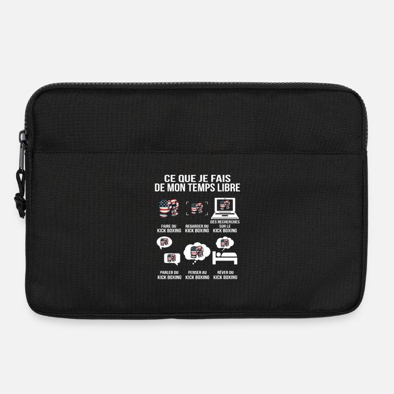 Was ich in meiner Freizeit mache American Boxing - Laptoptasche 13" - Schwarz