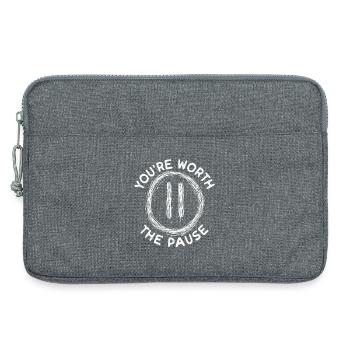  Sie Sind Die Pause Psychische Gesundheit Wert - Laptoptasche 13" - Grau meliert - Vorne