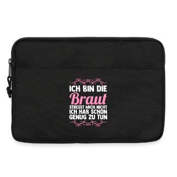 Enterrement de vie de garçon Équipe Mariée Enterrement de vie de jeune fille - Sacoche pour ordinateur portable 13 pouces - noir - Devant