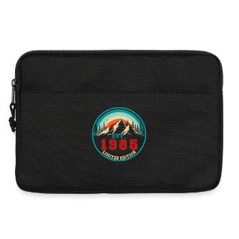 1985 Jahrgang Vintage Retro Geburtstag Geschenk - Laptoptasche 13" - Schwarz - Vorne
