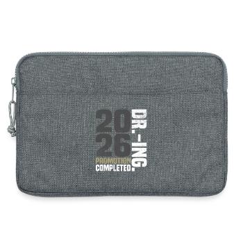 Dr. Ing. Promotion terminée - Sacoche pour ordinateur portable 13 pouces - gris chiné - Devant