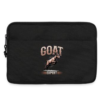 Drôle d’animal de la ferme chèvre - Sacoche pour ordinateur portable 13 pouces - noir - Devant