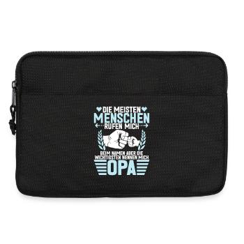 Die Wichtigsten Nennen Mich Opa Vatertag - Laptoptasche 13" - Schwarz - Vorne