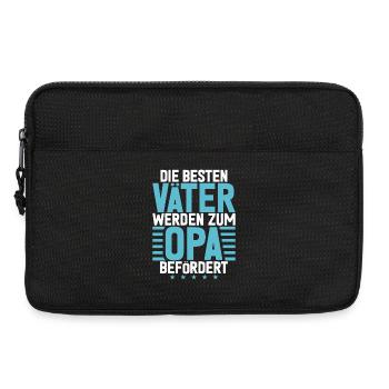 Die Besten Väter Werden Zum Opa Befördert - Laptoptasche 13" - Schwarz - Vorne