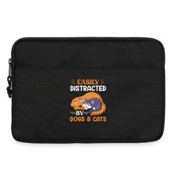 Dogs & Cats – Kuschelfreunde fürs Herz - Laptoptasche 13" - Schwarz - Vorne