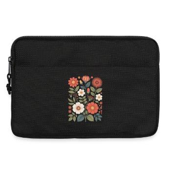 Botanique Diversité Fleur Jardin Prairie Nature - Sacoche pour ordinateur portable 13 pouces - noir - Devant