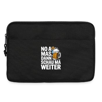 No a Mas Dann Schau Ma Weiter - Laptoptasche 13" - Schwarz - Vorne