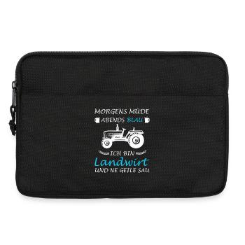 Agriculteur Agriculture Tracteur Conducteur de tracteur - Sacoche pour ordinateur portable 13 pouces - noir - Devant