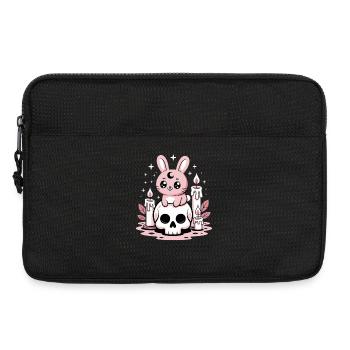 Kawaii Pastel Goth Hase - Laptoptasche 13" - Schwarz - Vorne