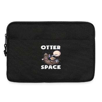 Seeotter Cartoon Raum Pun - Laptoptasche 13" - Schwarz - Vorne