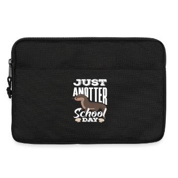 Seeotter Cartoon School Day - Laptoptasche 13" - Schwarz - Vorne