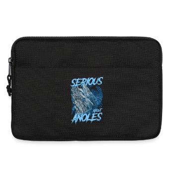 Ernsthaft über den kubanischen Ritter Anolis Reptilienhalter - Laptoptasche 13" - Schwarz - Vorne
