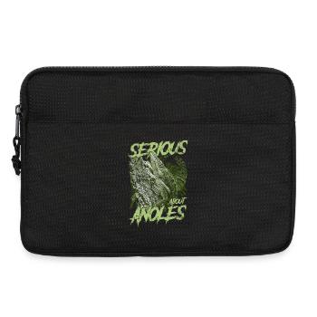 Ernsthaft über den kubanischen Ritter Anolis Reptilienhalter - Laptoptasche 13" - Schwarz - Vorne