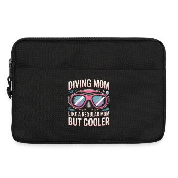 Tauchen Spruch Mama Lustiges Tauchen Geschenk - Laptoptasche 13" - Schwarz - Vorne