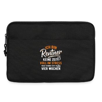 I'm a pensioner - no time! full of stress - Laptop bag 13" - black - Front