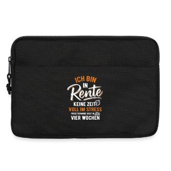 I'm retired - no time! full of stress - Laptop bag 13" - black - Front