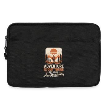 Adventure Out There in Retro Wilderness - Laptop bag 13" - black - Front