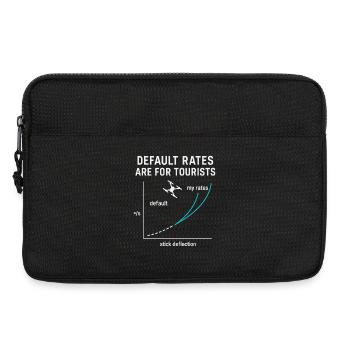 Default Rates Are For Tourists Drone Lovers - Laptop bag 13" - black - Front